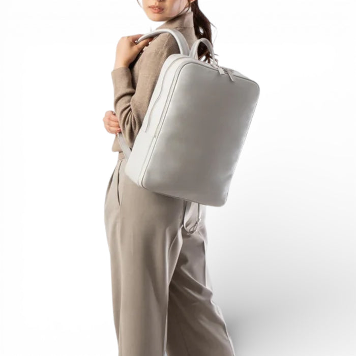 soft square backpack 本革ビジネスバックパック