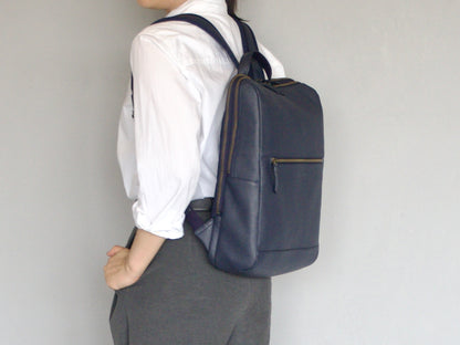 【撥水、軽量】本革ビジネスリュック シクレ（マット系カラー3色）