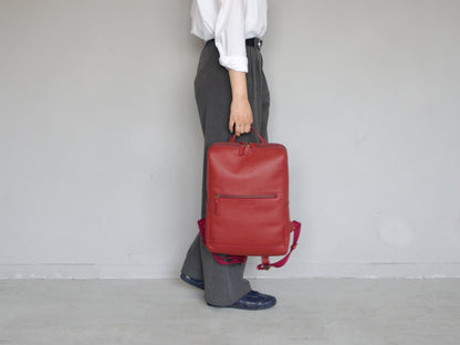 【撥水、軽量】本革ビジネスリュック シクレ（マット系カラー3色）