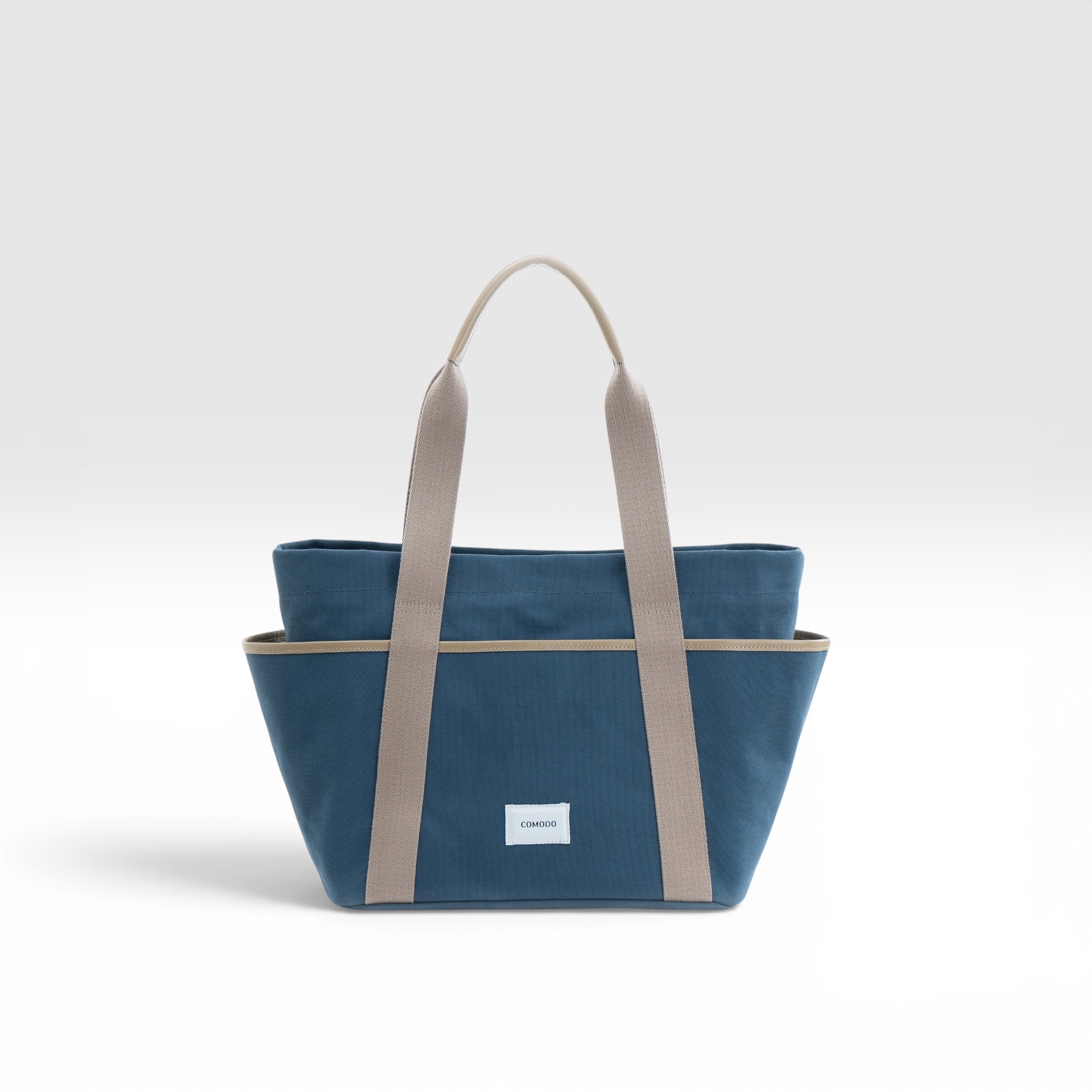 layered canvas tote L