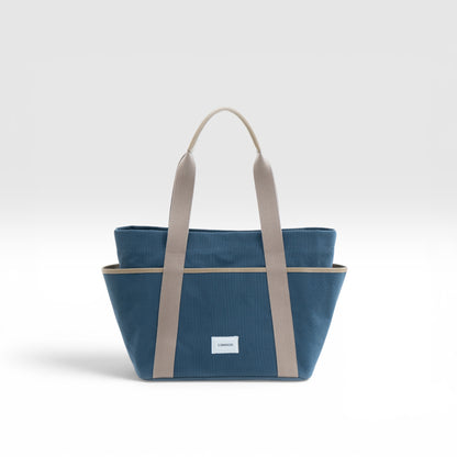 layered canvas tote L