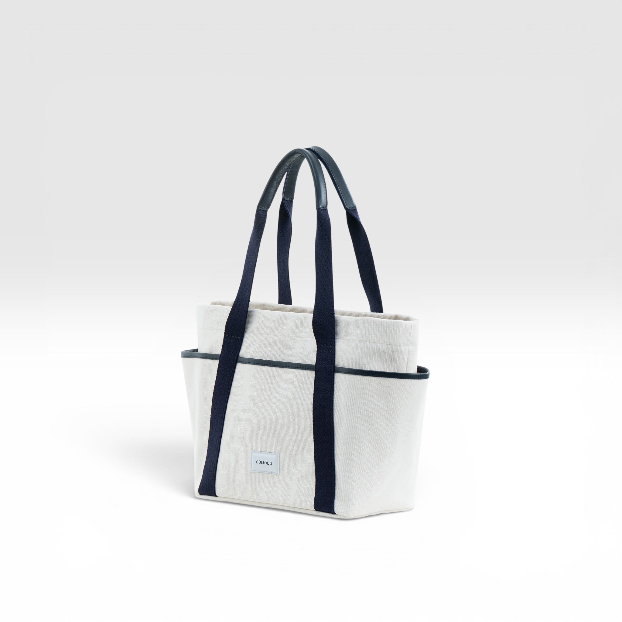 layered canvas tote L