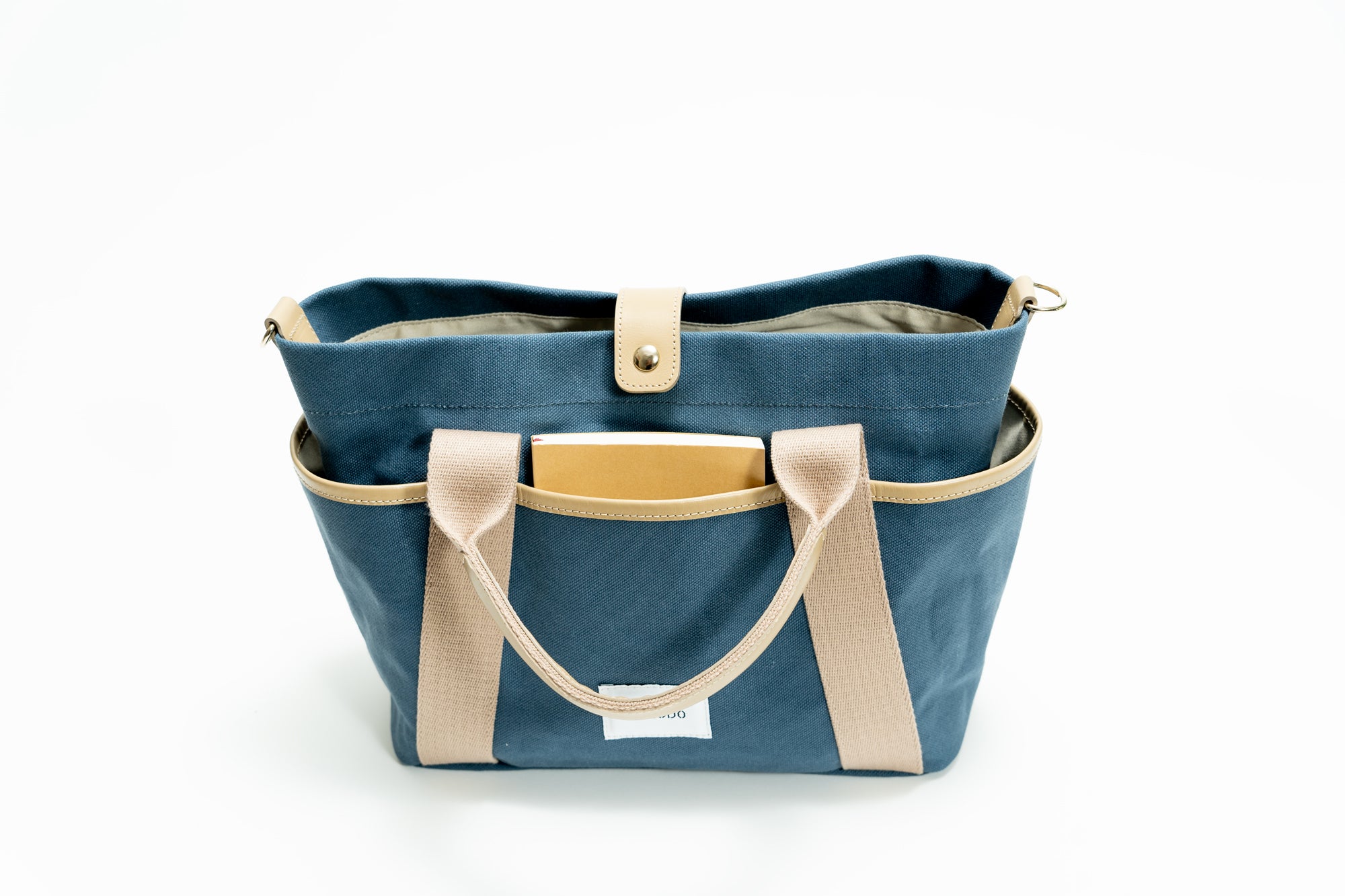 layered canvas tote M